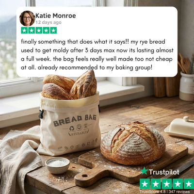 Premium 100% Cotton-Beeswax Bread Bags